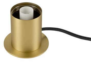 SLV VARYT MESSING- Nachttischlampe aus Glas, Tischlampe Rund, Dimmbare Tischlampe, Lampe mit Warmweißem Licht, Tischleuchte mit effizienter LED Technik, Vintage Deko Wohnzimmer, E14