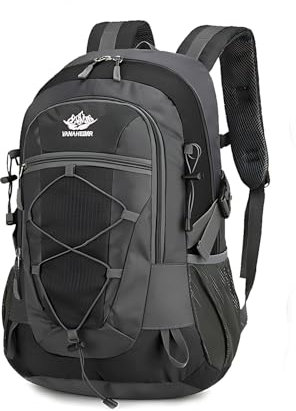 Wanderrucksack Herren Damen Rucksack Wasserdicht Reiserucksack Trekking Rucksack Leicht Atmungsaktivem Outdoorrucksack Sportlich Trekkingrucksack für Klettern Radfahren Bergsteigen Reisen