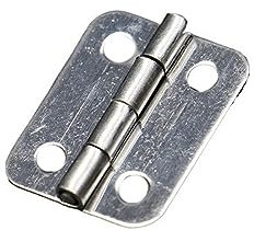 Mini bisagra pequeña de 25 mm x 20 mm, plateada, para armario, cajón, joyero, joyero, con tornillos para muebles