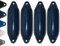 12skipper Set di 4 parafanghi Majoni Fender Star 15 – Navy
