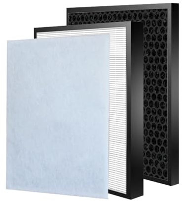 ARPZPPSK Filtro HEPA H13 Compatible con Panasonic, Purificador De Aire F-VXK70M, F-VXK70MWA, F-VXK90M, F-VXK90MKA, Filtro HEPA De Repuesto, Filtro De Carbón Activado.
