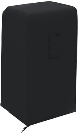 Krmoau Housse de protection pour climatiseur extérieur, étanche à la poussière avec corde télescopique, housse de protection pour climatiseurs mobiles à l'intérieur, 40 x 46 x 75 cm, Noir , Voir