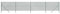 Hoodmeel Maschendrahtzaun Komplettset 1.4 x 10 m Maschendrahtzaun Set Grün Maschendrahtzaun 140 cm höhe Gartenzaun Verzinkter Stahl-Grün-1.4 x 10 m