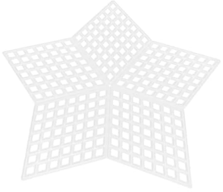 OFFIGAM Kunststoffgitterplatten für Anfänger und Bastler, 10 Stück Weiß | Feine Maschen, Glatte Oberfläche, für Kreuzstich und Strickprojekte, Kreative Bastelarbeiten