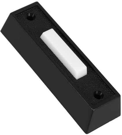 Cabilock Vintage Plastic Doorbell Button Sturdy Ringer Replacement Push Button for Home Wall Mount Retro Style Decorative Switch