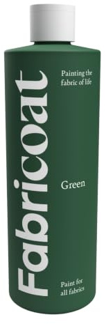 Fabricoat Pintura para tejidos de 125 ml proyectos de arte, manualidades y bricolaje - No tóxica y lavable - Para pintar sobre ropa y telas - Ideal para zapatos, camisetas, ropa, denim (Verde)