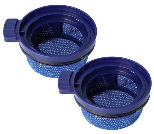 vhbw 2x Staubsaugerfilter kompatibel mit Samsung VS20C8522TB/AX | VS20B95C43W/WD, VS20B95B73B/WD, VS20B95B43N/WD Staubsauger - Abluftfilter Blau