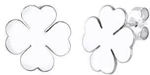 Elli Ohrringe Damen Kleeblatt Motiv Glücksbringer aus 925 Sterling Silber