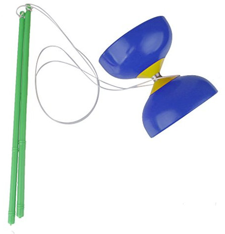 Perfeclan Diabolo Jonglieren Spielzeug Jonglagespiel Kinder Geschenk, Blau