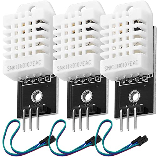 AZDelivery 3x DHT22 AM2302 Temperatursensor und Luftfeuchtigkeitssensor - Sensor mit Platine und Kabel - Set kompatibel mit Arduino und Raspberry Pi - inkl. E-Book