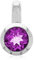 XEN Anhänger mit 7 mm Amethyst ca. 1,25 ct.