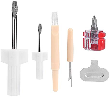 Nähmaschine Reparaturkit und Freundin Service/Reparaturwerkzeug mit einem Schraubendreher, Drahtentfernung, Schlitzschraubendreher und Pinsel