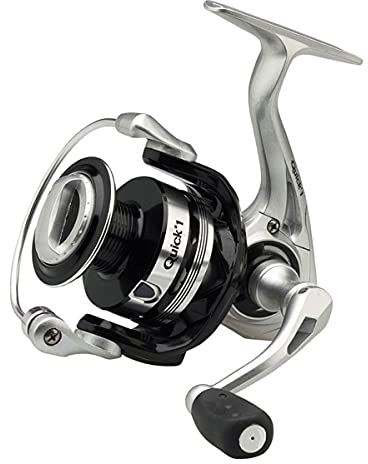 DAM Quick 1 FS, Angelrolle, Spinnrollen, Hochgeschwindigkeits-Angelrolle mit Smooth Drag System für ultimative Leistung, Unisex, Schwarz, 3000