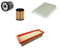 AOQ - KIT TAGLIANDO 3 FILTRI COMPATIBILE CON FIAT GRANDE PUNTO PUNTO EVO 1.4 BENZINA NATURAL POWER