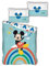 Difuzed Disney Mickey Mouse Rainbow Bed Linen Set (Funda nórdica 140 x 200 cm, Funda almohada 63 x 63 cm, 2 Pieces, Cotton and Polyester)