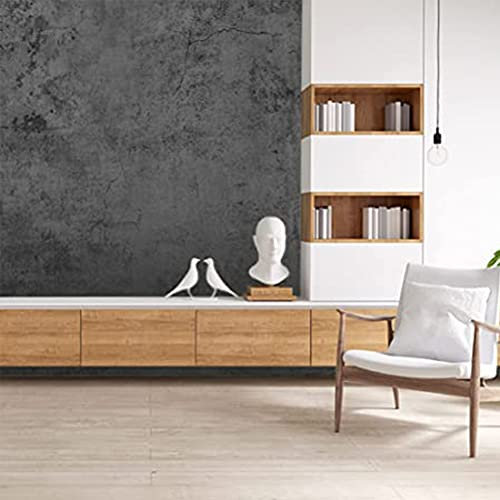 Peel and Stick Wallpaper Dark Cabinet Contact Paper Illuminating Wallpaper for Bathroom Dark Gray 15.74×393