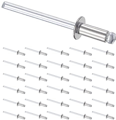 Rivets aveugles en aluminium 3,2 x 6 mm 150 pièces