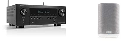 Denon AVR-S970H 7.2 Kanal AV Receiver + Denon Home 150 Multiroom Lautsprecher (weiß), HEOS Built-in, WLAN, Bluetooth, AirPlay 2, Alexa Sprachsteuerung