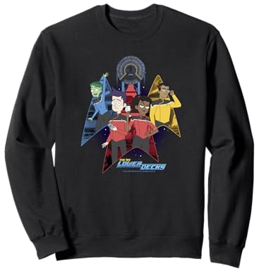 Star Trek: Lower Decks Delta Badge Group Poster Sweatshirt