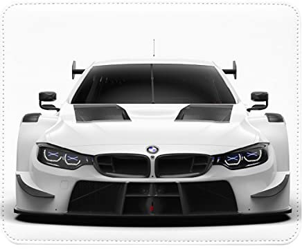 French Unicorn Tapis de Souris Aspect Cuir Voiture de Course Moderne Sport Supercar - 22 x 18 cm
