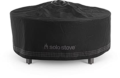 Solo Stove Housse de Protection pour Surround, Petite | résistante aux intempéries, Acrylique teinté dans la Masse/intérieur PVC/Armature en Aluminium, Dimensions (HxDia) : 53 x 111 cm, Noire