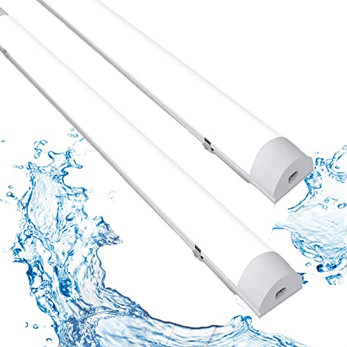 Yakimz Feuchtraumleuchte 120CM, 2er 36W 3060LM Led Röhre, IP65 Wasserfest Werkstattlampe, 4000K Neutralweiß Leuchtstoffröhre, LED Lampe für Garage Keller Küche Bad Warenhaus