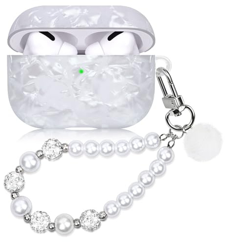 Kompatibel mit AirPods Pro 2 Hülle Case Harter Stoßfeste Schutzhülle für AirPods Pro 2. Generation 2022 Case Cover für Mädchen Frau Bling Diamant