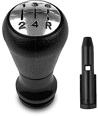 Fousenuk 5 Velocidades Pomo Palanca de Cambios Coche, Perilla de Cambio de Marchas Manual Compatible con Peugeot 306 406 206 207 208 307 309 106 205 1007 3008 Citroen C1 C2 C3 C4 Picasso Xsara