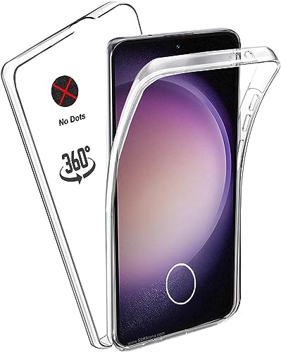 für Samsung Galaxy S23 360 Grad handyvollschutzhülle TPU Soft PET Silikon Harte-PC Rückseite, Stoßfeste Full Body Ganzkörper Handyhülle Cover