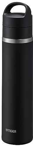 Tiger MKB-T 600ml New Bubble Insulated Bottle for Carbonated Drinks, Safety Valve, BPA Free, Cold 24H and 12H Hot Preservation, Designed in Japan, Black Stone