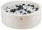 MEOWBABY Piscine à Balles pour Bébé - Rond 90x30cm Fosses a Boules pour Enfants avec 200 Balle, Velvet, Blanc: Blanc/Perle Blanc/Noir
