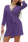 JOPHY & CO. Abito Donna Scollo V (cod. 6508) (S, Viola)