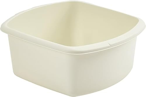 Generic Aurora - WF Rectangular Washing Up Plastic Kitchen Heavy Duty Basin Sink Small (Cream)