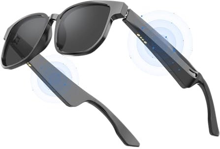 Foluu Wireless Smart Sonnenbrille, Musik und Telefonanruf Voice Speaker Sonnenbrille, UV-Schutz polarisierte Sonnenbrille für Männer Frauen, Hände Free Talk Headset, Sommer Muss Mode Geschenk haben
