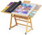 Lavievert 1500 Piece Tilting Jigsaw Puzzle Table with 5 Colored Drawers & Cover, Adjustable Wooden Puzzle Board Easel with Storage Shelf, Portable Puzzle Table with 4 Rolling Wheels for Adults