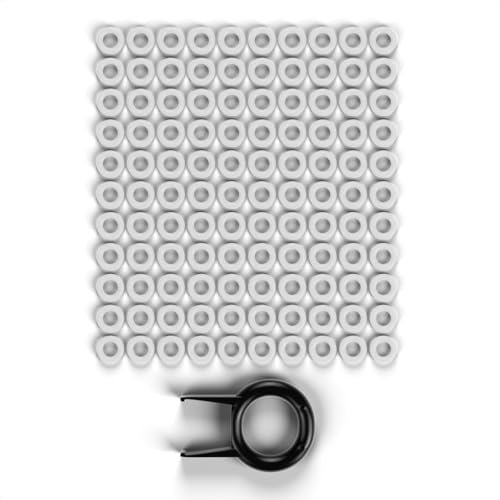 110-Piece Silicone O-Ring Set for Mechanical Keyboards Premium Rubber O-Rings Switch Dampeners and Free Keycap Puller Compatible with Cherry MX, Gateron, Kailh, and Holy Panda Switches (Clear, 1.5mm)
