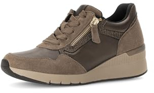 Gabor Damen Low-Top Sneaker, Frauen Halbschuhe,schnürschuhe,schnürer,Business,Freizeit,straßenschuhe,Kupfer/nut/Bronce,38.5 EU / 5.5 UK