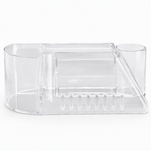 Nail Drill Holder Box, Transparent Drill Bit File Brush Electric Machine Manicure Storage Box, Versatile Nail Drill Desk Stand Display for Nail Lovers