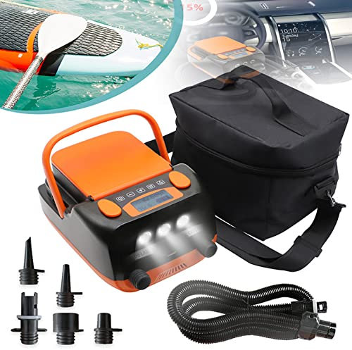 ISUP Pump for Inflatable SUP - Rechargeable Paddle Board Electric Air Pump 16PSI Sup Air Pump with Battery, Ideal for Kayak, Tent, Inflation and Deflation Function