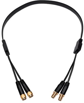 JARFT Passacavo per finestra 2 x 2 MIMO 5G / LTE Antenna, SMA maschio a SMA femmina, cavo per finestra da 50 cm