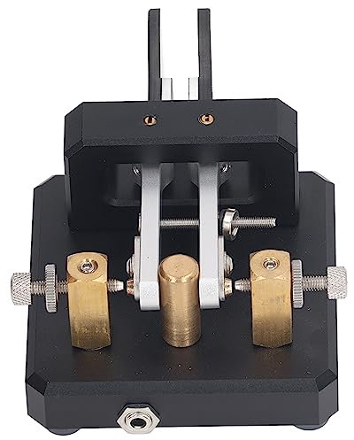 Akozon Morse Code Dual Paddle Automatic Keyer, Shortwave CW Transmitter for Ham Radio Operators, High Precision and Design (Black)