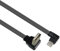 Mirweon Câble de données USB 2.0 mâle vers USB C à tête droite/câble plat coudé à 90 degrés pour tablettes et téléphones 480 Mbps transfert de données