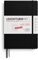 LEUCHTTURM1917 372615 Wochenkalender & Notizbuch Medium (A5) 2026, 18 Monate 07.2025-12.2026, Hardcover, Schwarz, Deutsch