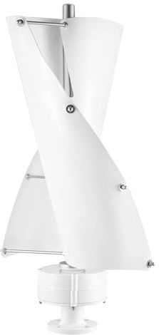 100W-Windkraftanlage Vertikaler Windgenerator mit Steuergerät und automatischer Bremsfunktion 2-Blatt-Windkraftgenerator Windgeschwindigkeit 13 m/s, Geräuscharme Betriebsweise