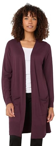 M&Co Berry Longline Cardigan - Women's