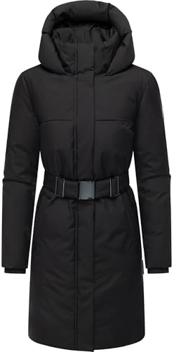 Navahoo Damen Wintermantel Gipfelspass XIV mit Taillengürtel