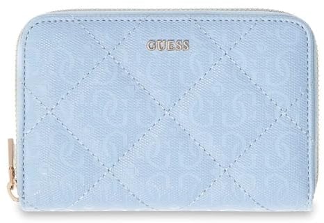 GUESS Geldbörse Libby SLG Zip Around Wallet Aqua hellblau