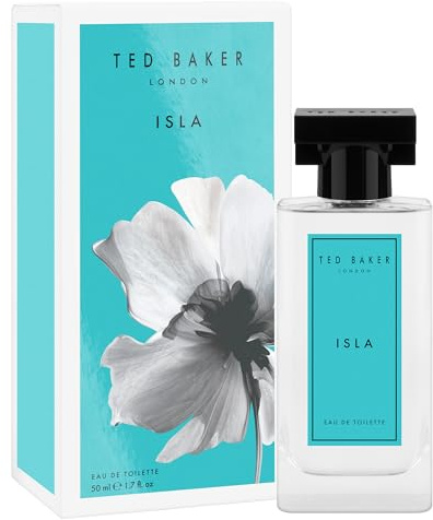 Ted Baker Floralicious Isla Eau De Toilette, Aquatic Floral, 50ml | A fresh aquatic floral scent with orange blossom, sea spray, white flowers and amber. A light ocean inspired fragrance 50ml