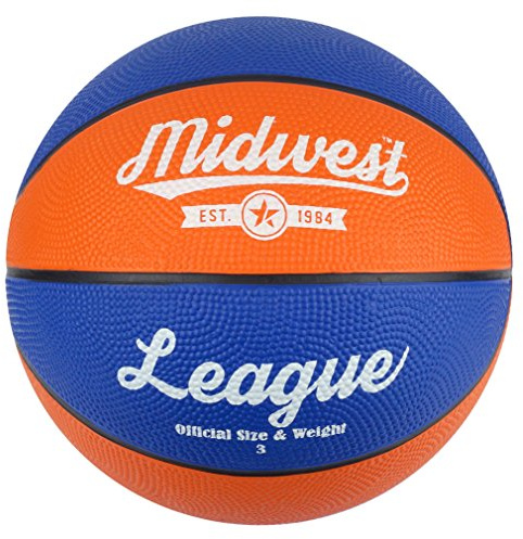 Midwest Kids League Basketball, Blue/Orange, Size 3