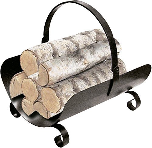 Kekai Porte-bûches Basket 40 x 32 x 45 cm en fer forgé